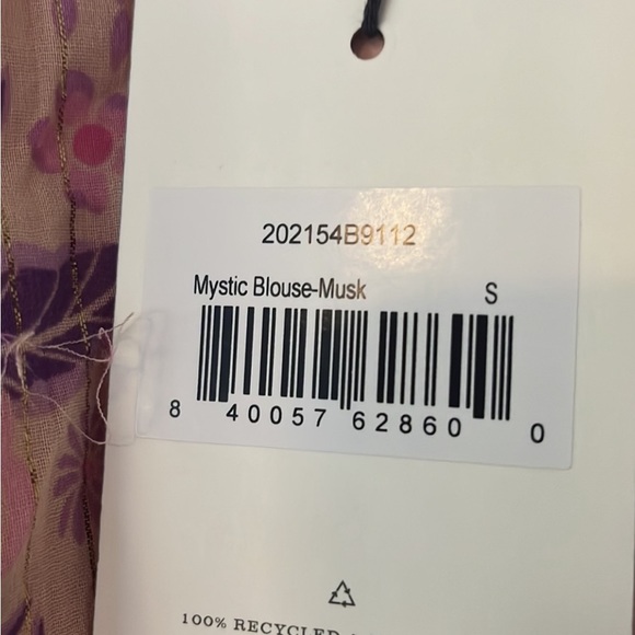 Spell and the Gypsy Pink Mystic Blouse Musk NWT - Picture 7 of 7